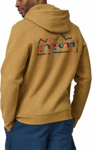 パタゴニア メンズ パーカー・スウェット アウター Patagonia Men's Fitz Roy Icon Uprisal Hoodie Pufferfish Gold