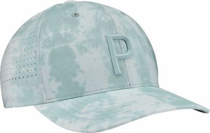 プーマ メンズ 帽子 アクセサリー Puma Men's Watercolor Tech P Golf Cap Turquoise Surf