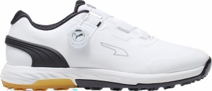 プーマ メンズ スニーカー シューズ Puma Alphacat Nitro Disc Golf Shoes White/Black/Gum