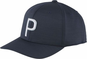 プーマ メンズ 帽子 アクセサリー PUMA Men's P Golf Hat Navy/Grey