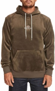 クイックシルバー メンズ パーカー・スウェット アウター Quicksilver Men's Cord Hoodie Major Brown