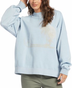 ロキシー レディース パーカー・スウェット アウター Roxy Women's Lineup Oversized Crew Sweatshirt Clear Sky