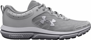 アンダーアーマー メンズ スニーカー シューズ Under Armour Men's Charged Assert 10 Running Shoes Gray/White