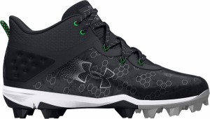 アンダーアーマー メンズ スニーカー シューズ Under Armour Harper 8 Mid RM Baseball Cleats Black/Gold