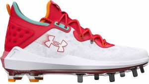 アンダーアーマー メンズ スニーカー シューズ Under Armour Harper 8 Metal Baseball Cleats Red/Orange