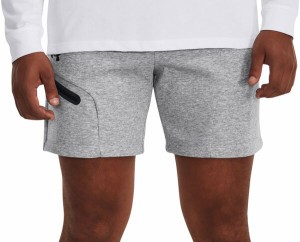 アンダーアーマー メンズ ハーフパンツ・ショーツ ボトムス Under Armour Men's Unstoppable Fleece Shorts Mod Gray/Black