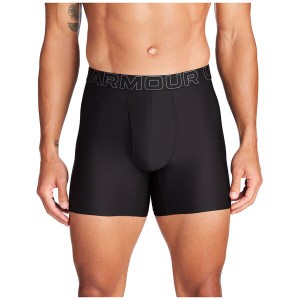 アンダーアーマー メンズ ボクサーパンツ アンダーウェア Under Armour Men's Performance Tech Mesh 6” Boxer Briefs 3 Pack Black/Bla