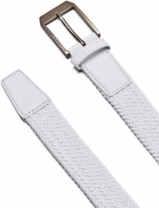 アンダーアーマー メンズ ベルト アクセサリー Under Armour Men's Braided Golf Belt White