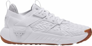 アンダーアーマー メンズ スニーカー シューズ Under Armour Men's Project Rock 6 Training Shoes White/Grey