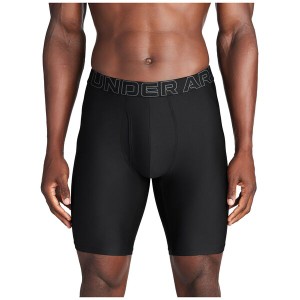 アンダーアーマー メンズ ボクサーパンツ アンダーウェア Under Armour Men's Performance Tech Mesh 9” Boxer Briefs 3 Pack Black/Bla