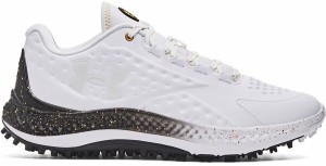 アンダーアーマー メンズ スニーカー シューズ Under Armour Men's Curry 1 Golf Shoes White/Black/White