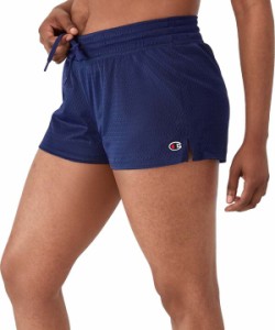 チャンピオン レディース ハーフパンツ・ショーツ ボトムス Champion Women's C Logo Mesh 2.5" Shorts Athletic Navy