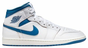 ジョーダン レディース スニーカー シューズ Air Jordan 1 Mid SE Basketball Shoes Wht/Industrial Blu/Sail