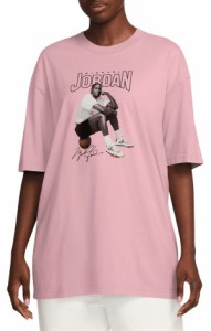 ジョーダン レディース Tシャツ トップス Jordan Women's Oversized Graphic T-Shirt Pink Glaze