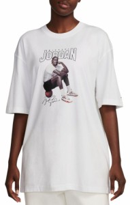 ジョーダン レディース Tシャツ トップス Jordan Women's Oversized Graphic T-Shirt White