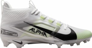 ナイキ メンズ スニーカー シューズ Nike Men's Alpha Menace 4 Elite Football Cleats White/Black