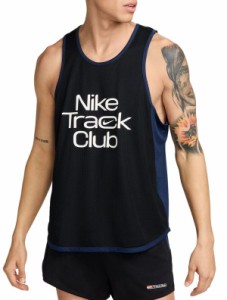 ナイキ メンズ タンクトップ トップス Nike Men's Dri-FIT Track Club Running Singlet Black