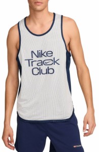 ナイキ メンズ タンクトップ トップス Nike Men's Dri-FIT Track Club Running Singlet Summit White