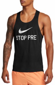 ナイキ メンズ タンクトップ トップス Nike Men's Fast Run Energy Singlet Black