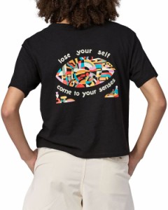 パタゴニア レディース Tシャツ トップス Patagonia Women's Lose It Responsibili-Tee T-Shirt Ink Black