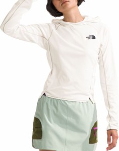 ノースフェイス レディース パーカー・スウェット アウター The North Face Women's Summer LT Sun Hoodie White Dune/Gravel