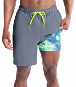 アンダーアーマー メンズ ハーフパンツ・ショーツ 水着 Under Armour Men's Compression Lined 18 in. Volley Swim Shorts Gravel