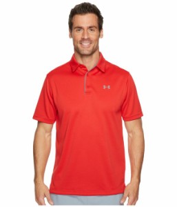 アンダーアーマー メンズ シャツ トップス Tech Polo Red/Graphite/Gr