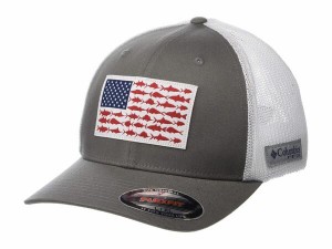 コロンビア レディース 帽子 アクセサリー PFG Mesh Fish Flag Ball Cap Titanium/White