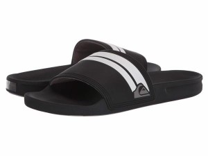 クイックシルバー メンズ サンダル シューズ Rivi Slide Black/Black/Whi