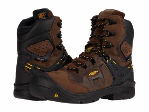 キーン メンズ ブーツ・レインブーツ シューズ Dover 8" Insulated Waterproof Boot (Carbon-fiber Toe) Dark Earth/Blac