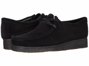 クラークス レディース ブーツ・レインブーツ シューズ Wallabee Black Suede 2