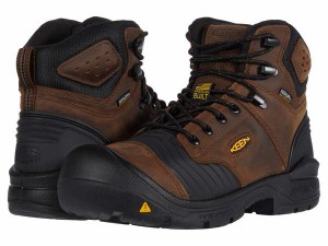 キーン メンズ ブーツ・レインブーツ シューズ Portland Waterproof (Carbon-Fiber Toe) Dark Earth/Blac