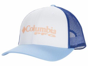 コロンビア レディース 帽子 アクセサリー PFG Mesh Ball Cap White/Vivid Blu