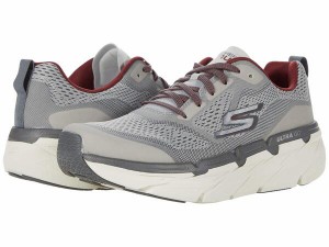 スケッチャーズ メンズ スニーカー シューズ Max Cushioning Premier - Vantage Gray/Red