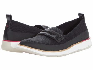 コールハーン レディース スニーカー シューズ 4. Zerogrand Stitchlite Loafer Black Knit/Blac