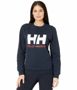 ヘリーハンセン レディース パーカー・スウェット アウター HH Logo Crew Sweat Navy