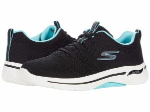 スケッチャーズ レディース スニーカー シューズ Go Walk Arch Fit- Unify Black/Aqua