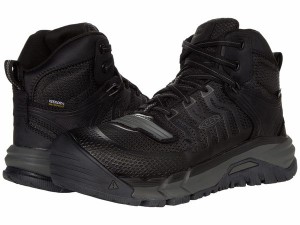 キーン メンズ スニーカー シューズ Kansas City Mid KBF Waterproof Black/Gunmetal