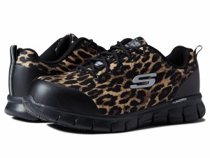 スケッチャーズ レディース スニーカー シューズ Sure Track Comp Toe Leopard