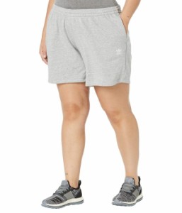 アディダス レディース ハーフパンツ・ショーツ ボトムス Plus Size Essentials Fleece Shorts Medium Grey Hea