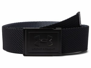 アンダーアーマー メンズ ベルト アクセサリー Webbing Belt Black/Pitch Gra