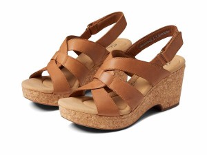 クラークス レディース ヒール シューズ Giselle Beach Tan Leather