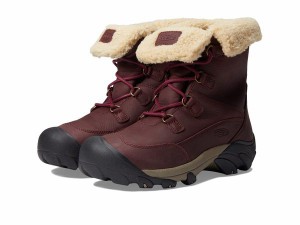 キーン レディース ブーツ・レインブーツ シューズ Betty Boot Short Waterproof Burgundy/Brindl