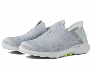 スケッチャーズ メンズ スニーカー シューズ Go Walk 6- Easy On Hands Free Slip-Ins Gray