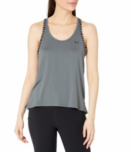 アンダーアーマー レディース シャツ トップス Knockout Tank Pitch Gray/Whit