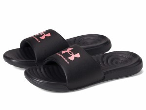 アンダーアーマー レディース サンダル シューズ Ansa Fix Slides Black/Black/Pin