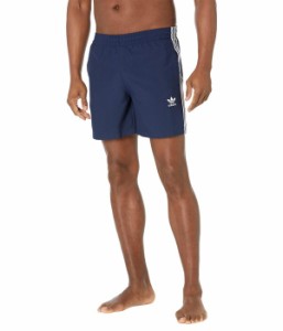 アディダス メンズ ハーフパンツ・ショーツ 水着 3-Stripes Swim Shorts Night Indigo/Wh