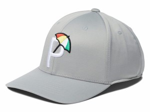 プーマ メンズ 帽子 アクセサリー Palmer P Cap Ash Gray/White