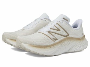 ニューバランス レディース スニーカー シューズ Fresh Foam X More v4 White/Gold Meta