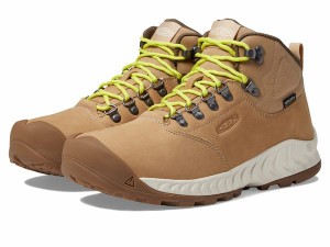 キーン メンズ スニーカー シューズ NXIS Explorer Mid Waterproof Safari/Birch